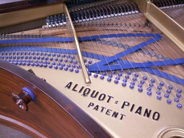 Bluthner Model 4 grand piano detail 2 - fully restored